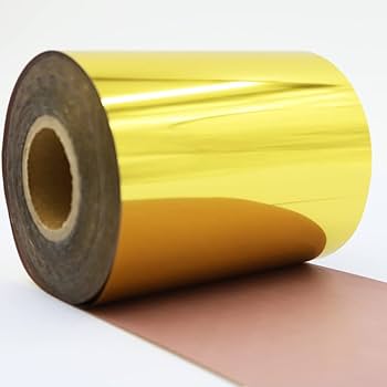 Amazon.com: YVOKERN 8cm Gold Foil Paper Heat Transfer Film
